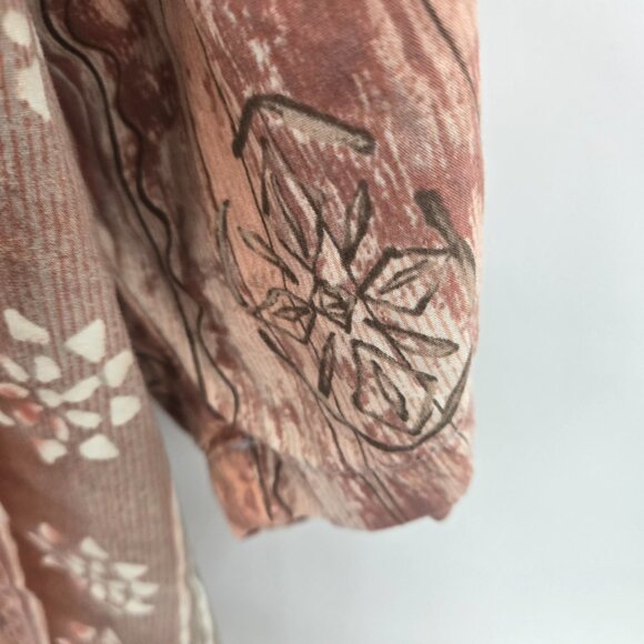 Vintage Cooke Street Honolulu Brown 100% Cotton Button Down Medium - Picture 5 of 12